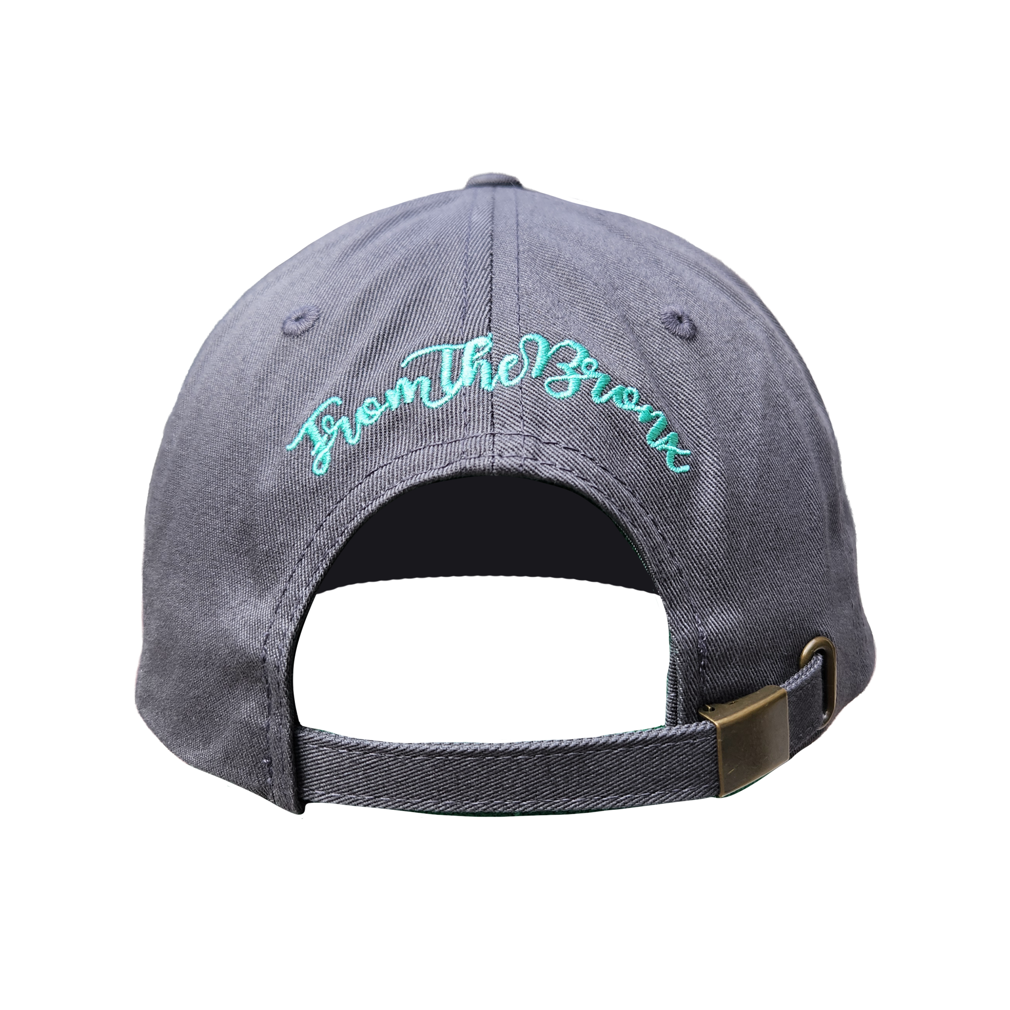 BX Wave Charcoal Dad Hat (Mint Logo) Back