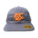 BX Wave Charcoal Dad Hat (Orange Logo) Front