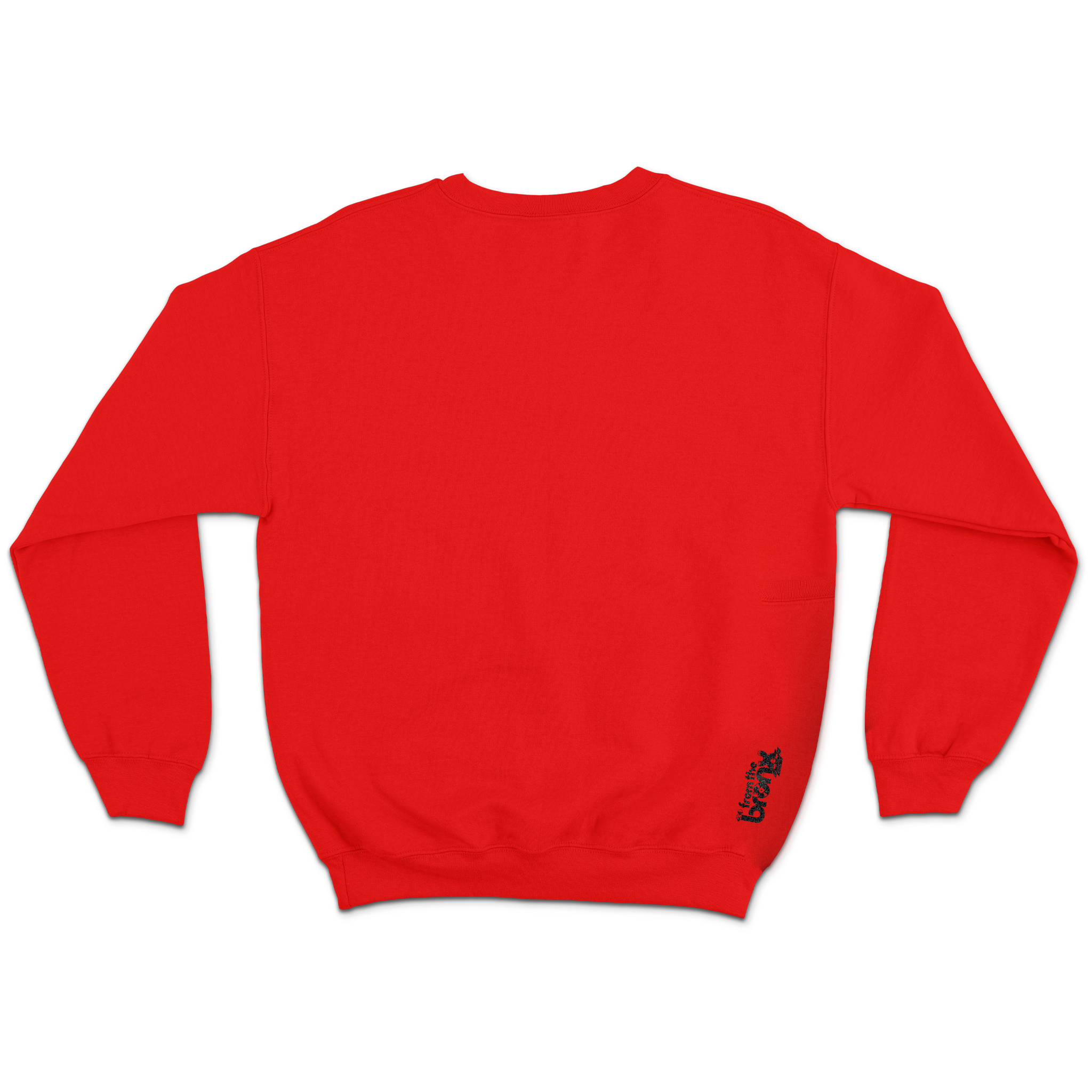 Bronx Collegiate Mid Weight Crewneck Red Back