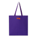 Bronx Collegiate Tote Back in Orange on Purple