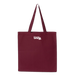 Bronx Collegiate Tote Back in White on Maroon
