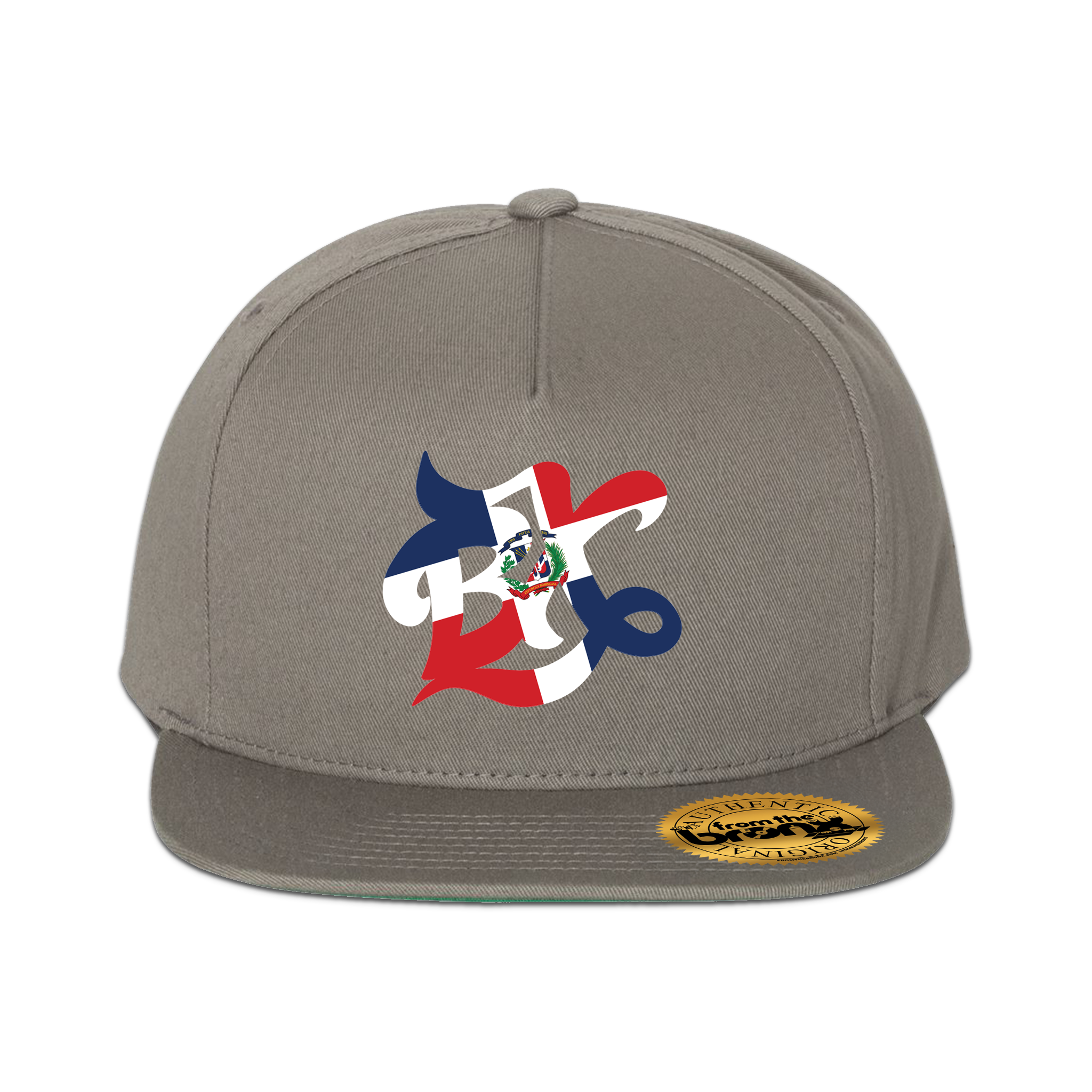 BX Wave Quisqueya Light Gray Snapback Front
