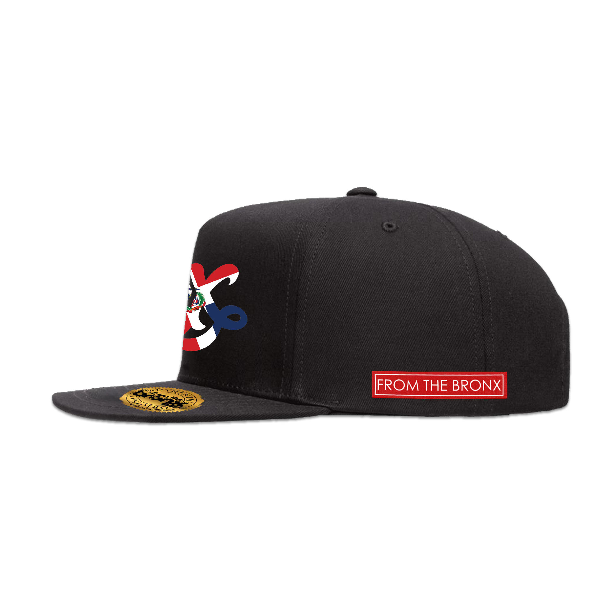 BX Wave Quisqueya Black Snapback Side