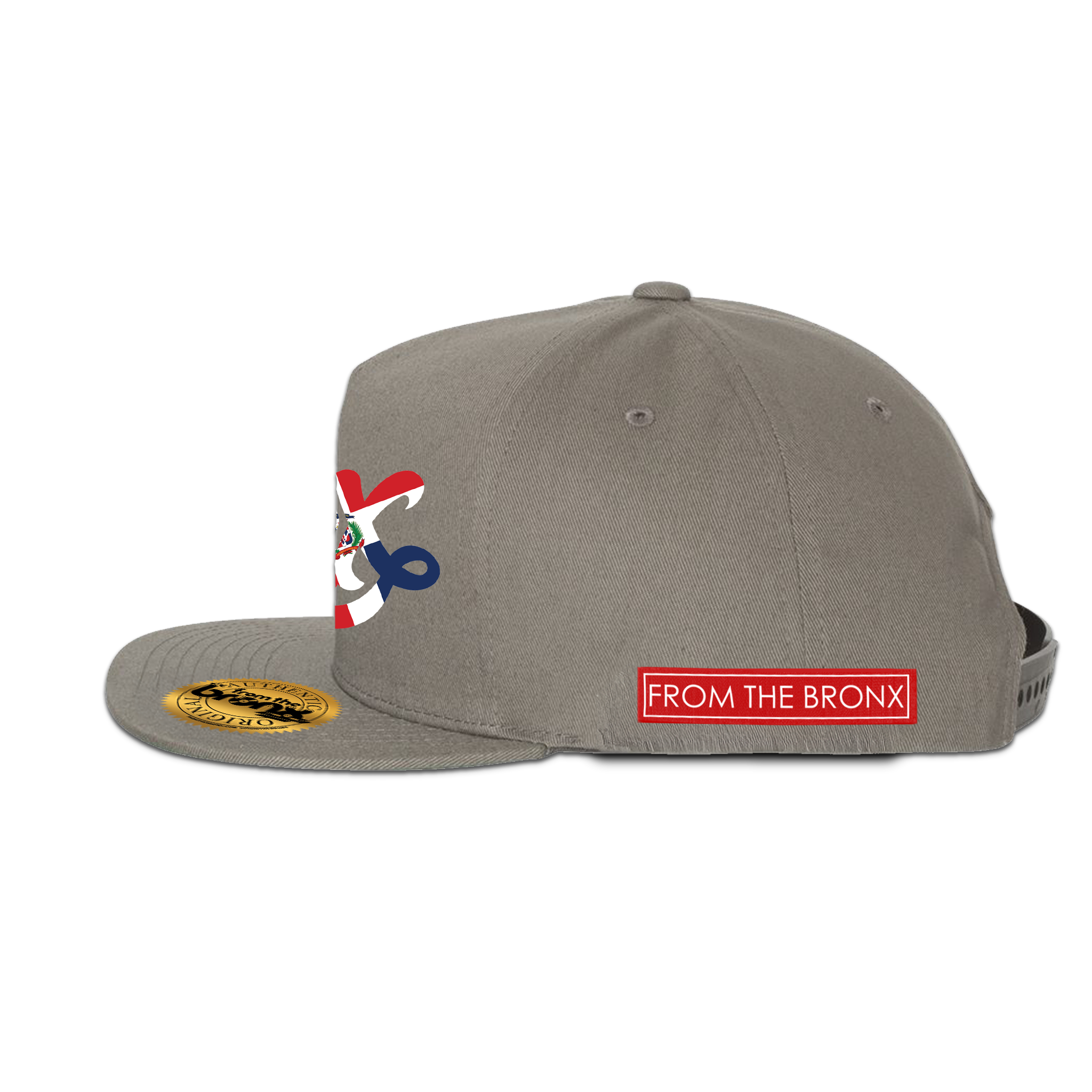 BX Wave Quisqueya Light Gray Snapback Side