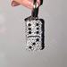 "Papa" Crystal Domino Bag Charm & Keychain Tile Combination 6:3