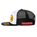 Bronx Cheer White & Black Trucker Hat Youth Size Side