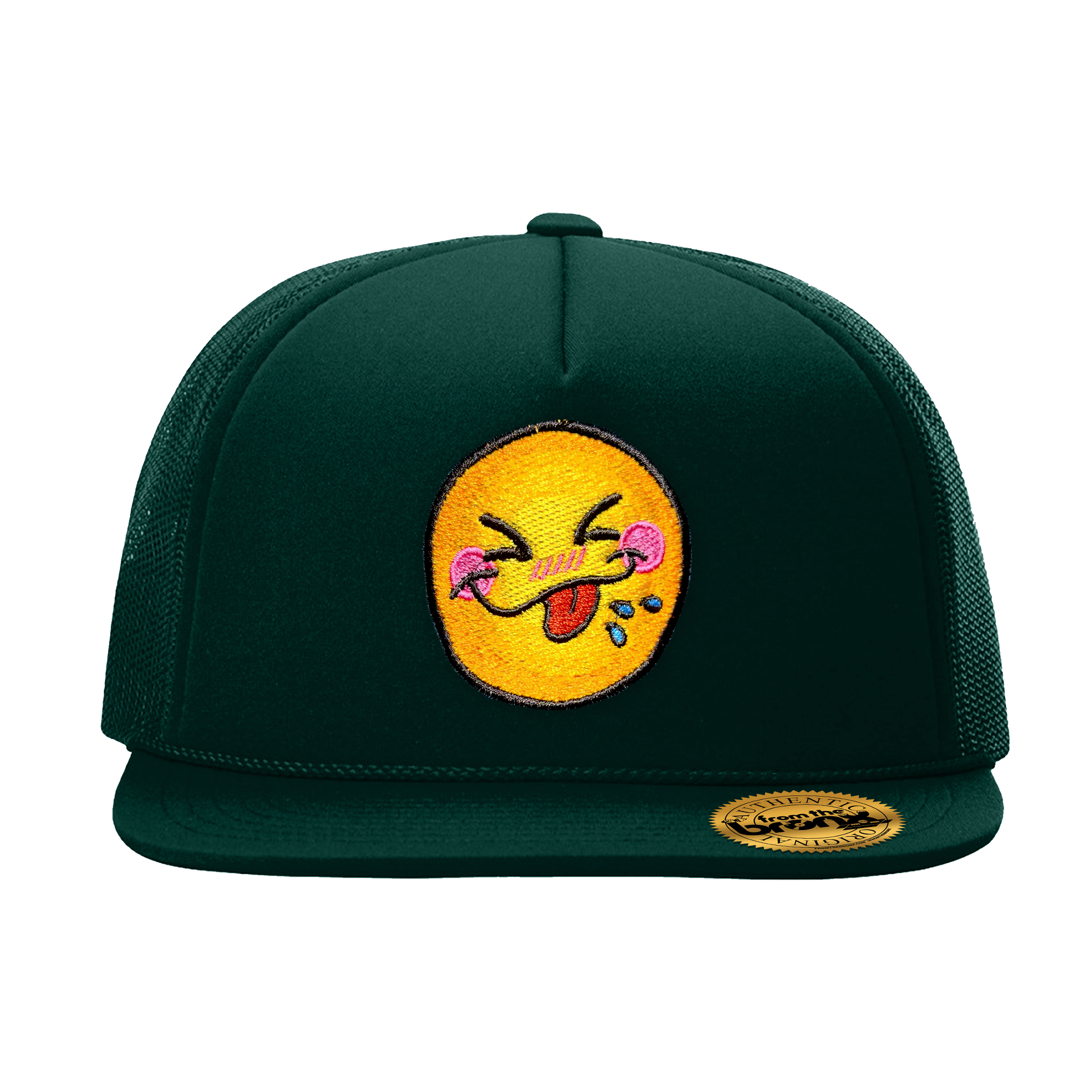 Bronx Cheer Spruce Green Trucker Hat Front