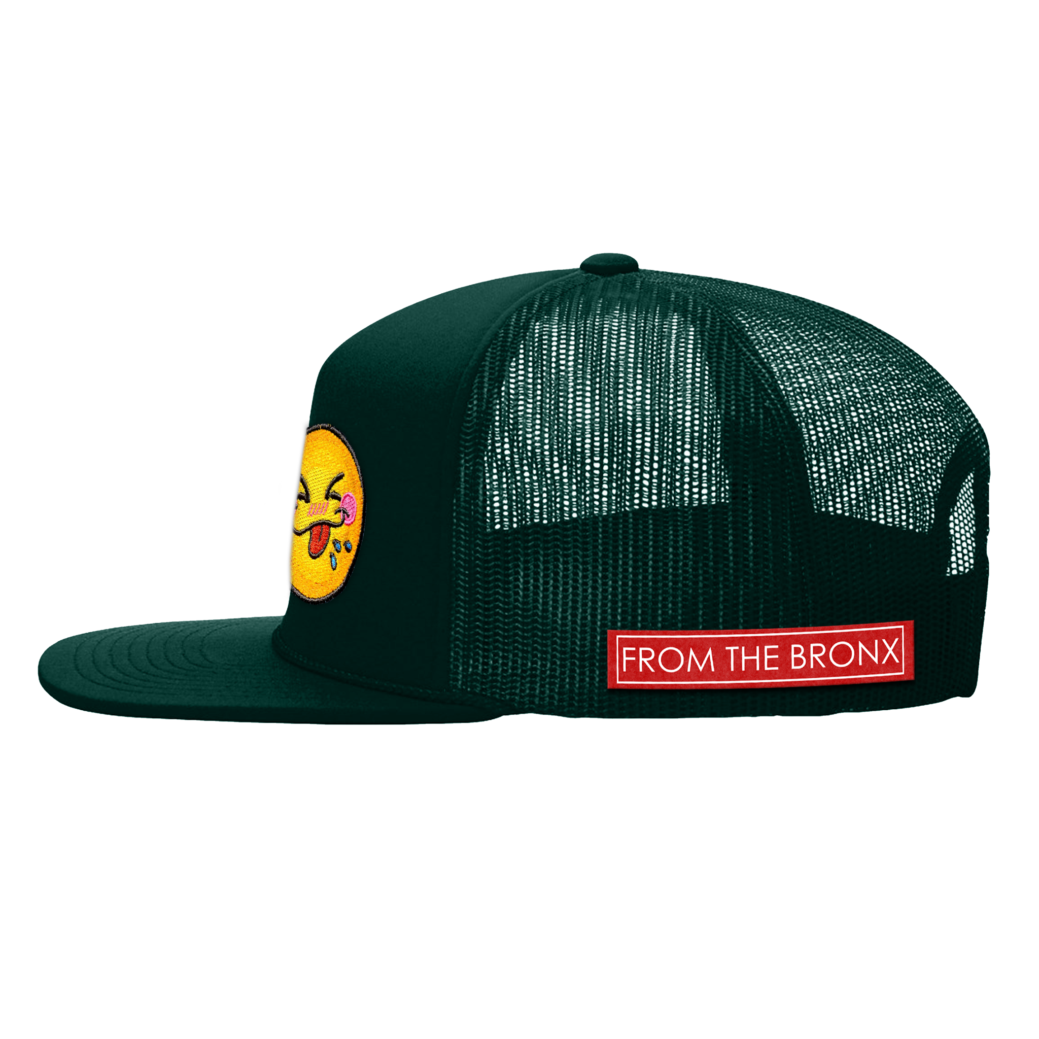 Bronx Cheer Trucker Hat Spruce Green Side