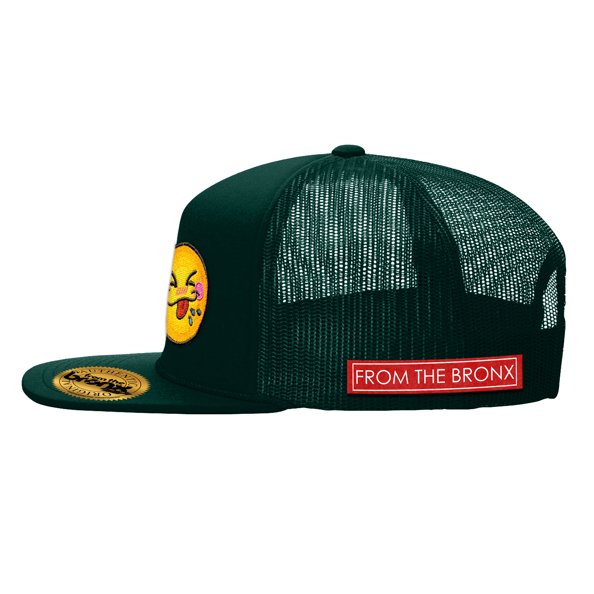 Bronx Cheer Spruce Green Trucker Hat Side
