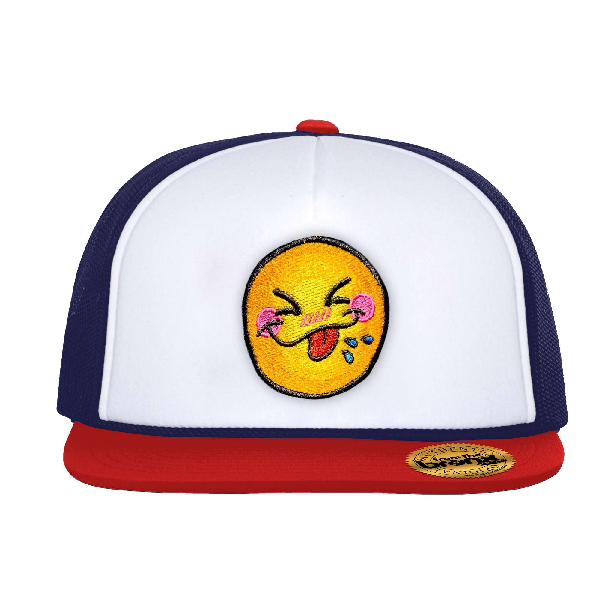 Bronx Cheer Red, White & Blue Trucker Hat Youth Size Front