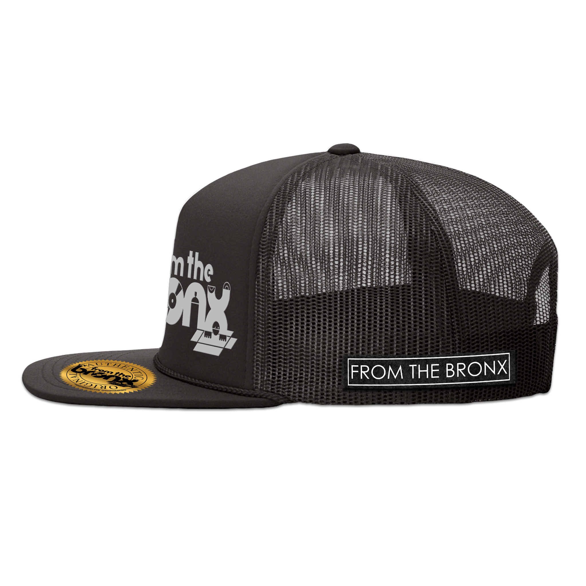 From The Bronx Reflective Logo Trucker Hat Side