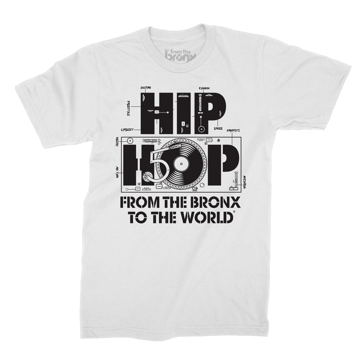 Hip Hop From The Bronx to The World T-Shirt