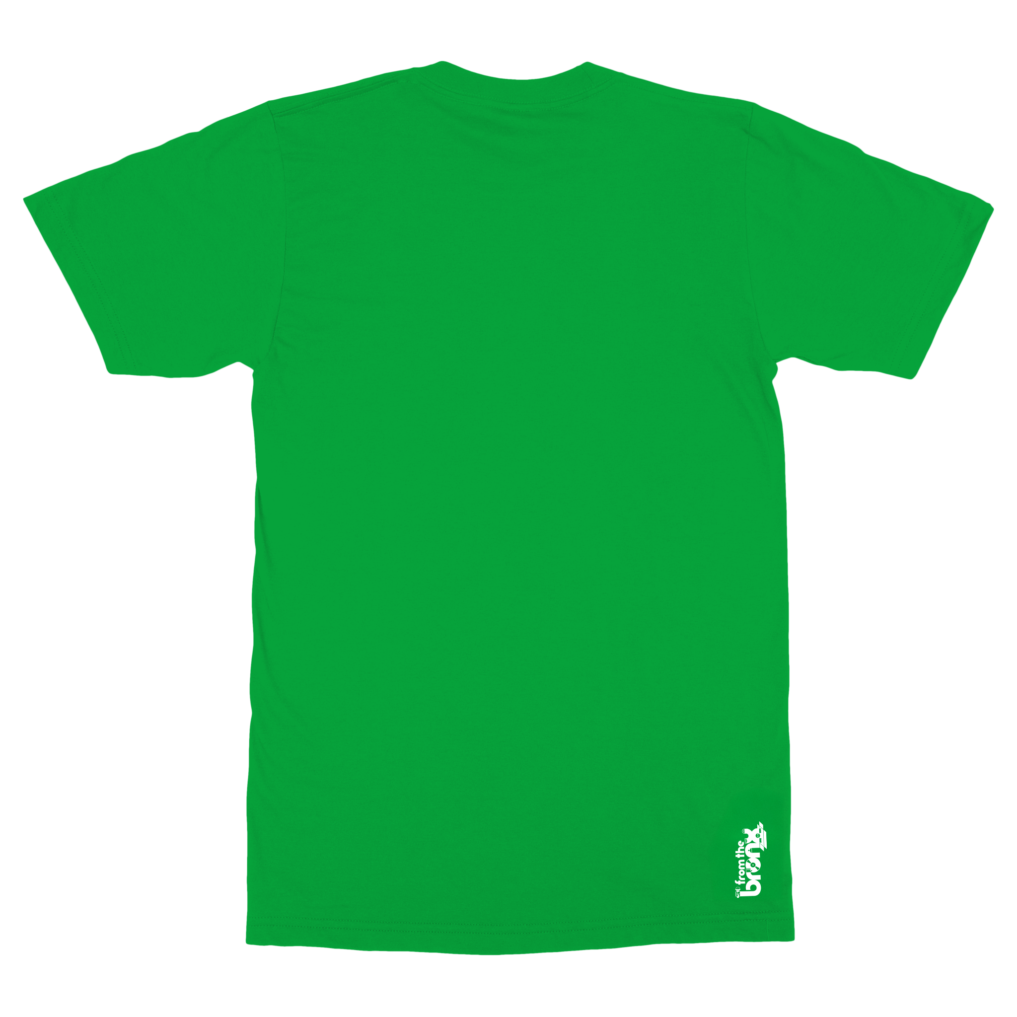 Bronx Collegiate Kelly Green T-Shirt (White Logo) Back