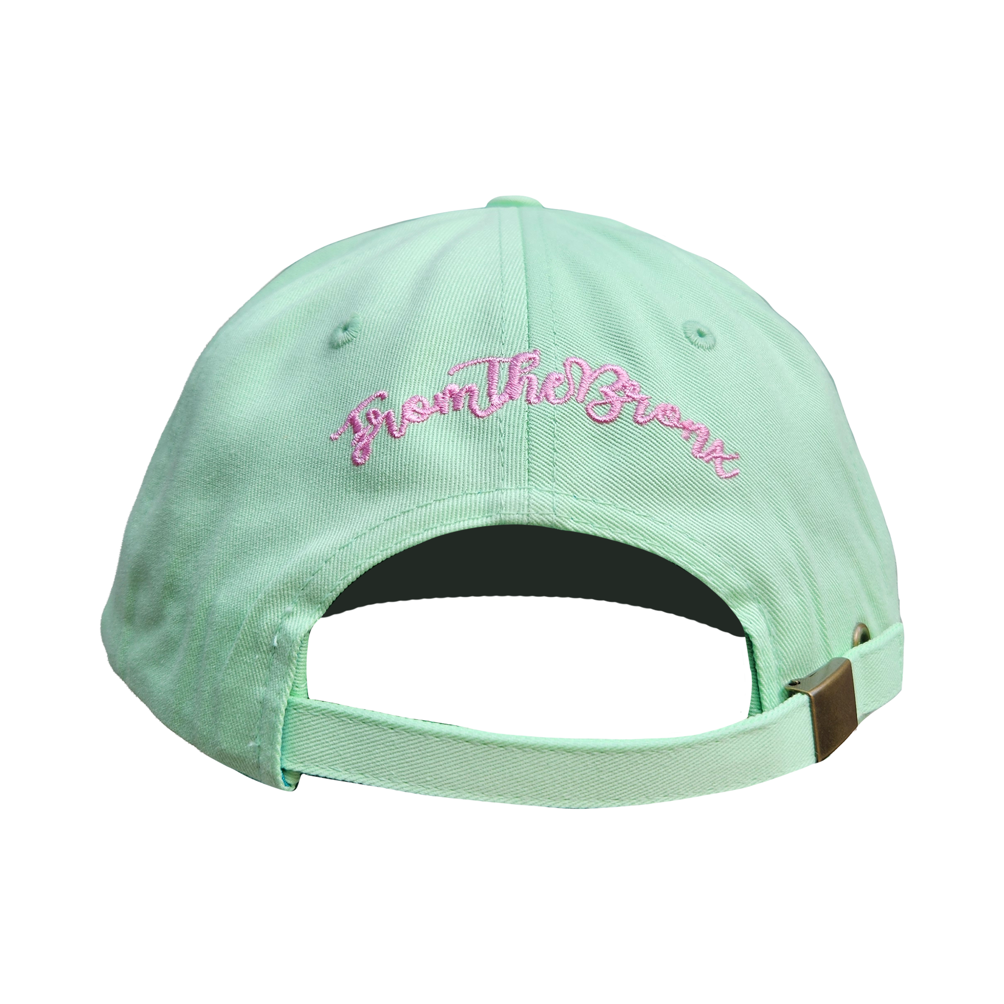 BX Wave Pistachio Dad Hat (Cotton Candy Pink Logo) Back