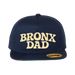 Bronx Dad Navy Snapback (Beige Logo) Front