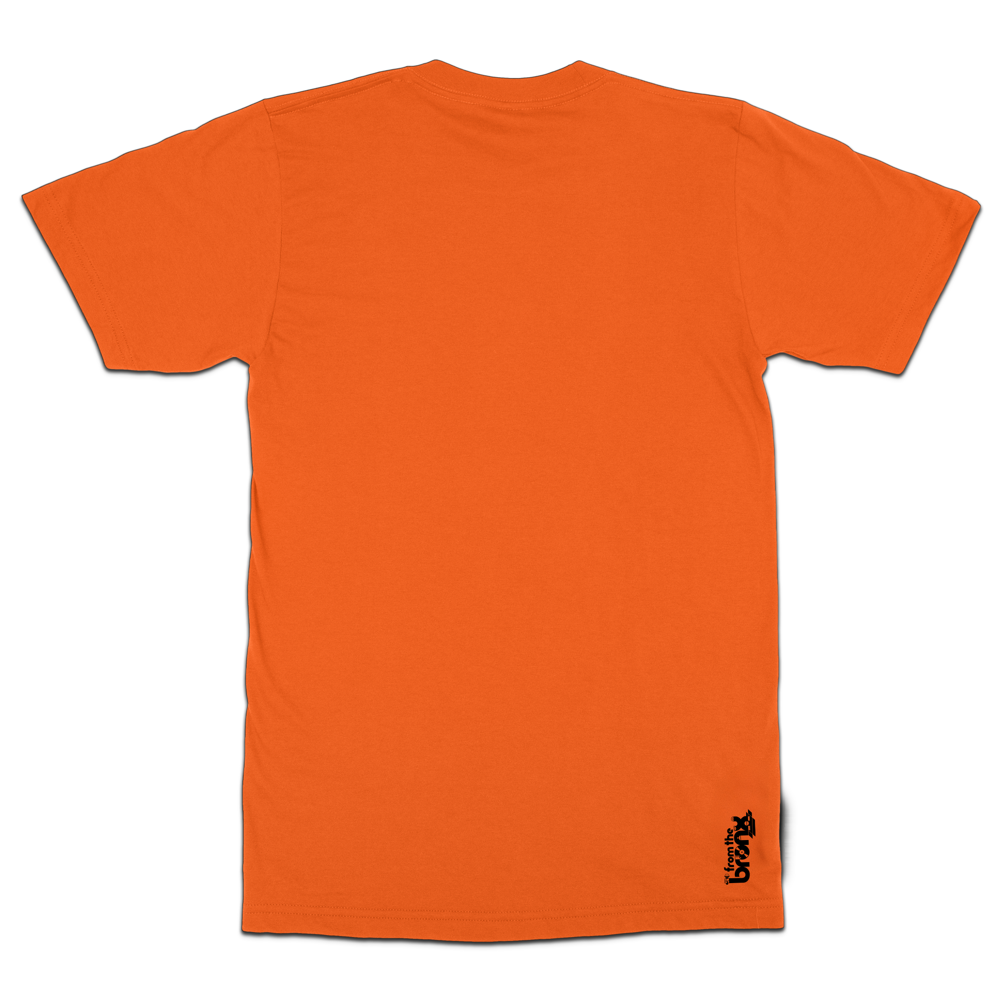 Bronx Collegiate Orange T-Shirt (Graphite Black Logo) Back