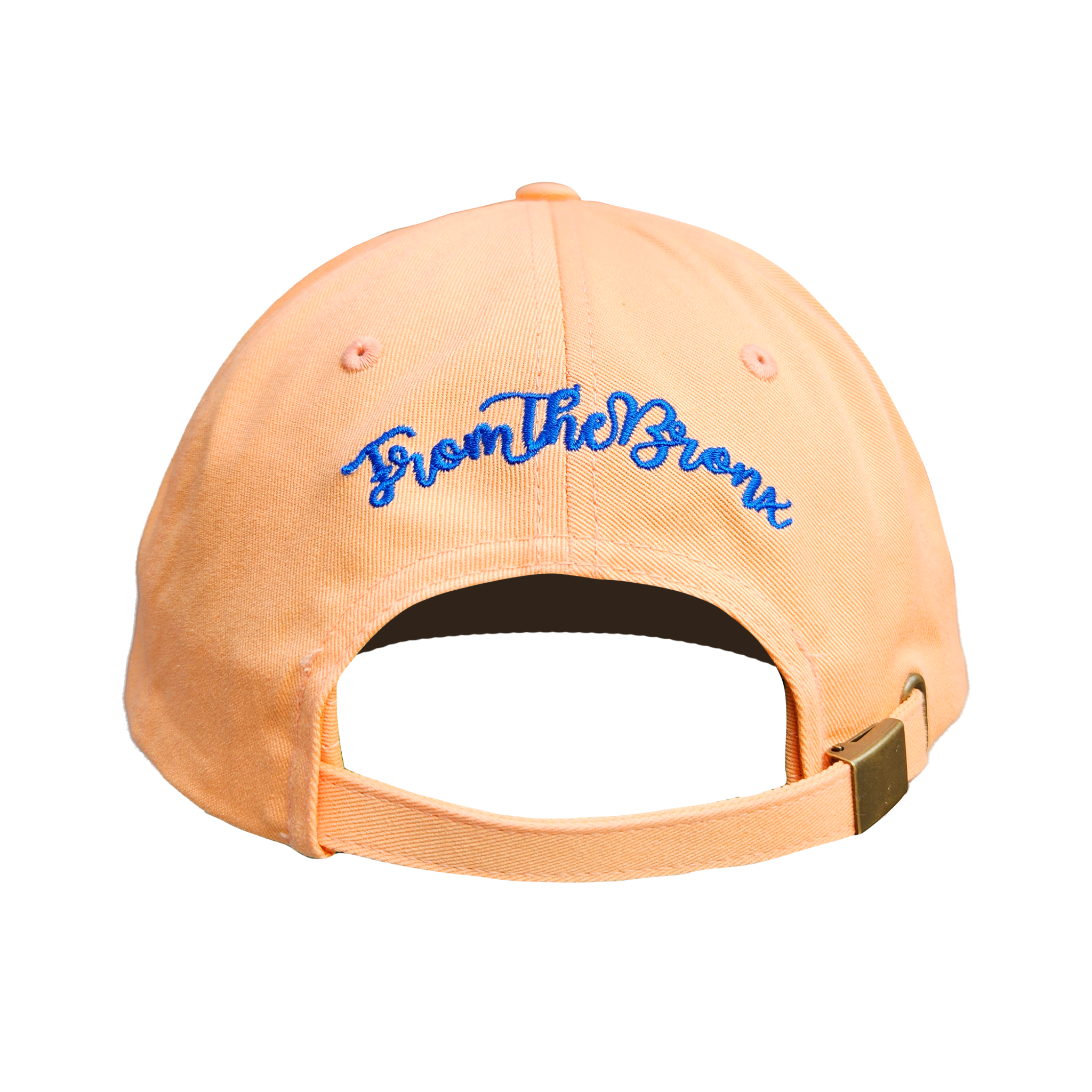 BX Wave Peach Dad Hat (Royal Blue Logo) Back