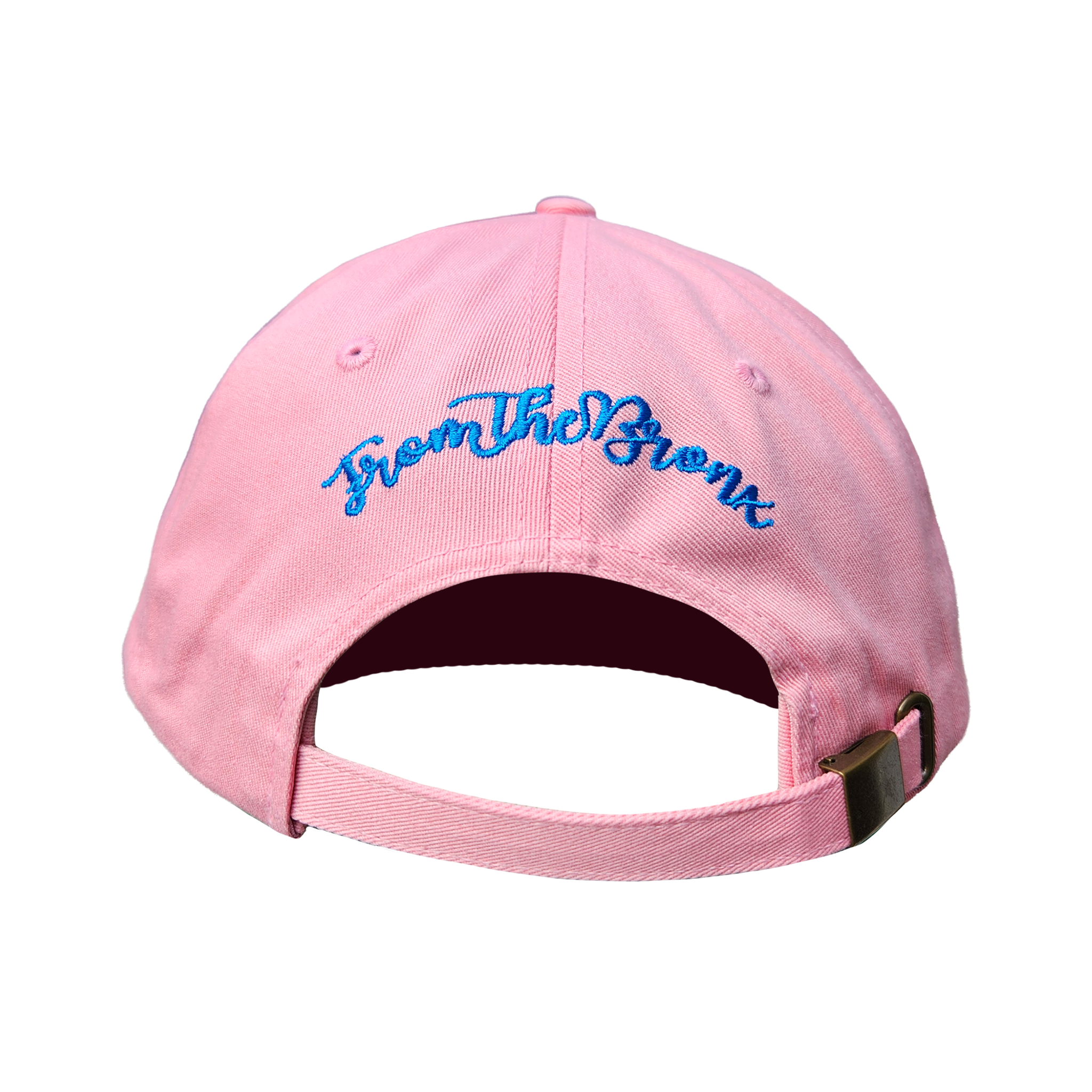 BX Wave Pink Dad Hat (Bright Blue Logo) Back