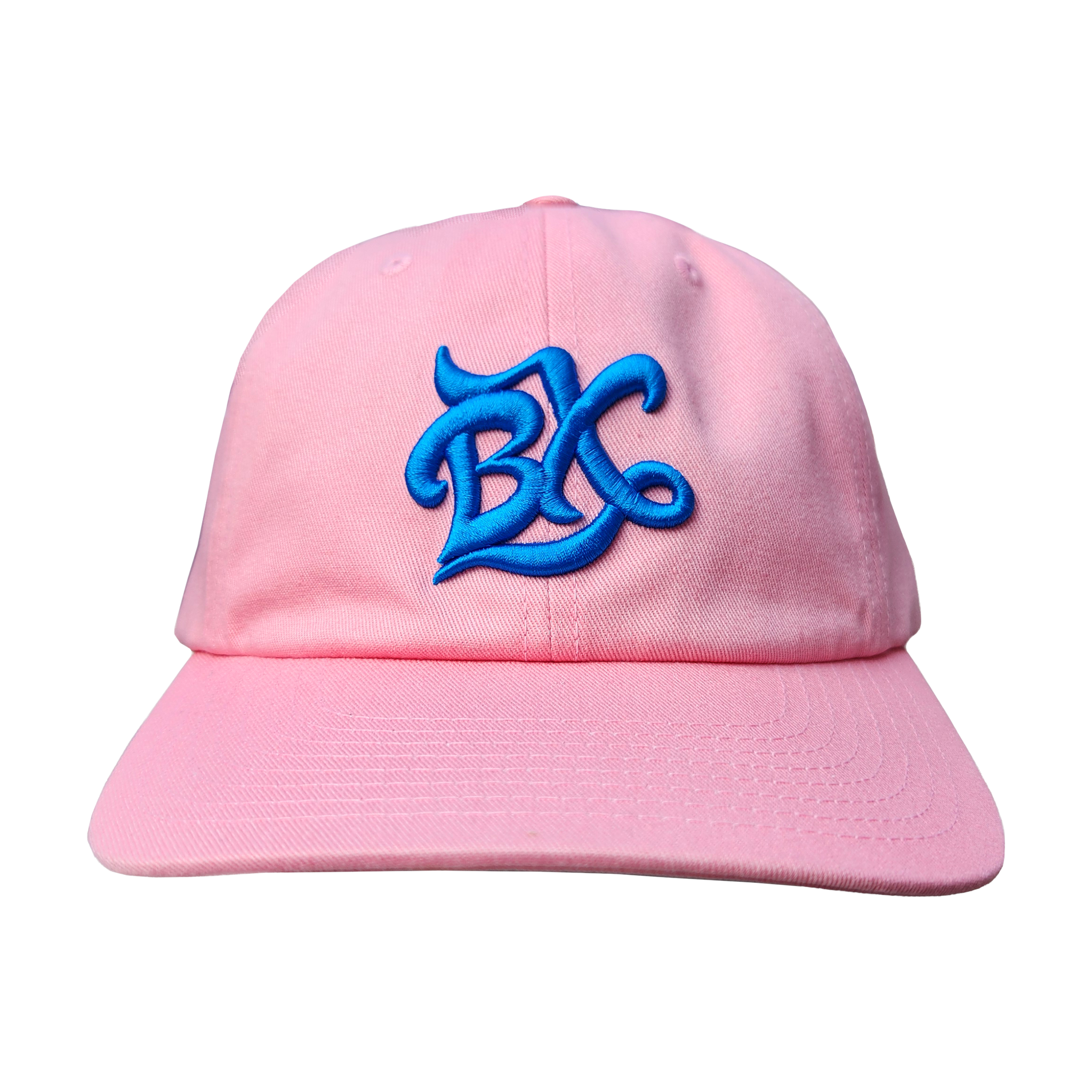 BX Wave Dad Hat in Pink/Bright Blue Front