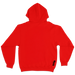 Bronx Collegiate Hoodie Red with Black Graphite Design Back