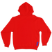 Bronx Collegiate Hoodie Red with Blue Design Back