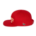 Bronx Dad Snapback Hat Red with Beige Text Side