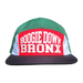 Boogie Down Bronx 7-Panel Hat Green/Red/White/Black Front