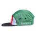 Boogie Down Bronx 7-Panel Hat Green/Red/White/Black Side