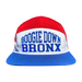 Boogie Down Bronx 7-Panel Hat Red/White/Blue Front