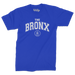 Bronx Collegiate Royal Blue T-Shirt (White Logo) Front