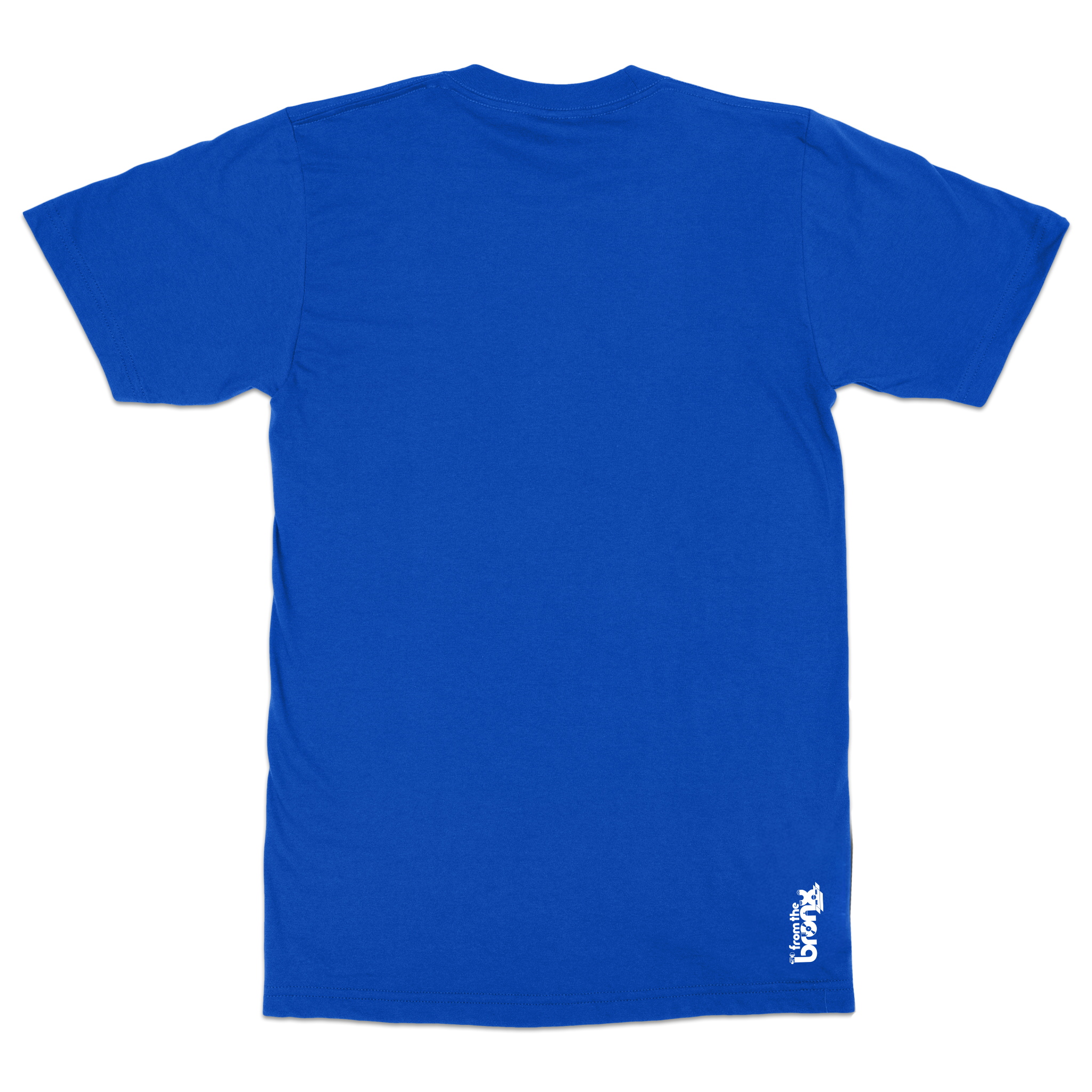 Bronx Collegiate Royal Blue T-Shirt (White Logo) Back