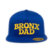 Bronx Dad Royal Blue Snapback (Yellow Logo) Front