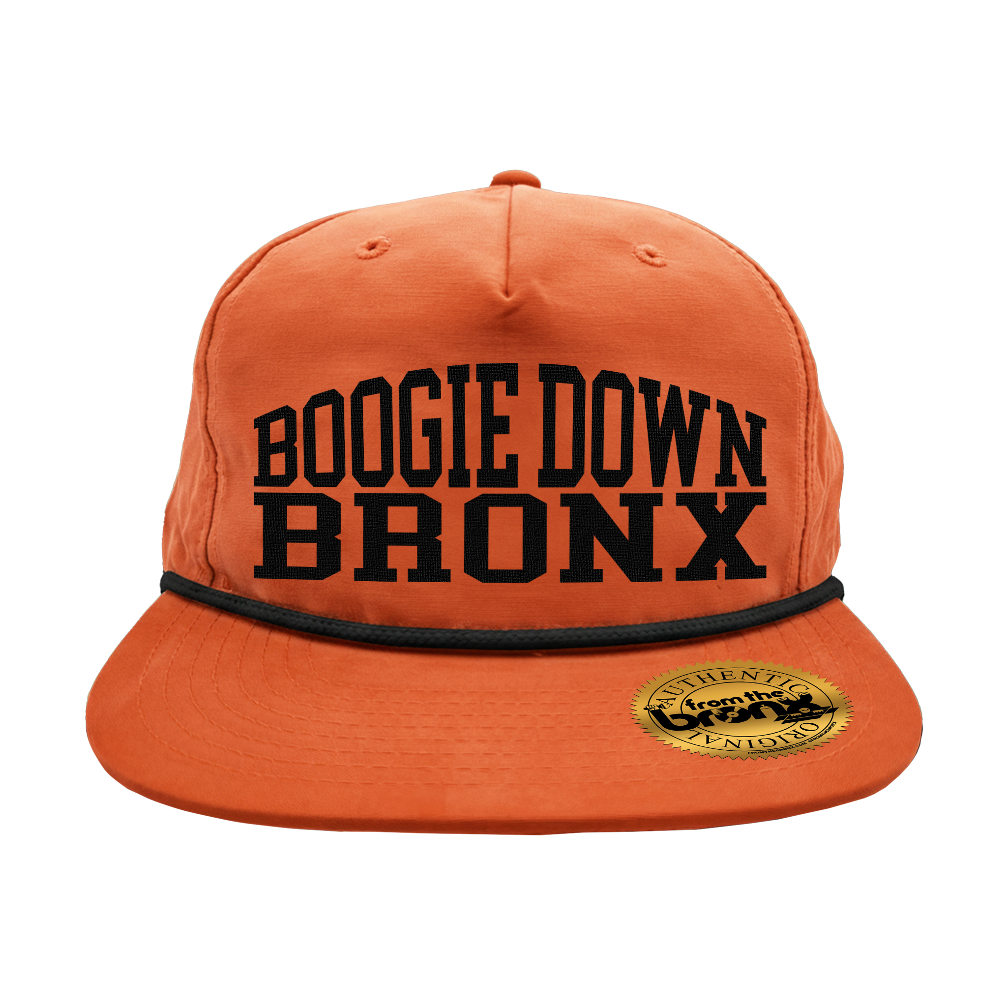 Boogie Down Bronx Rust Granddad Hat (Black Logo) Front