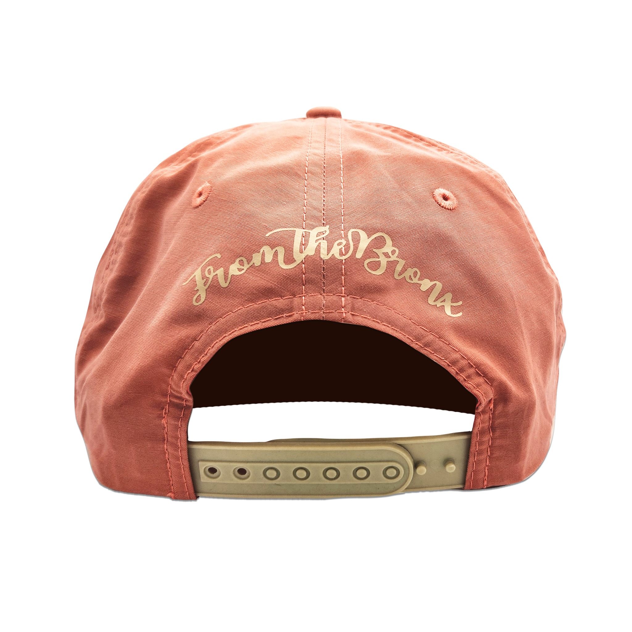 Boogie Down Bronx Salmon Granddad Hat (Khaki Logo) Back