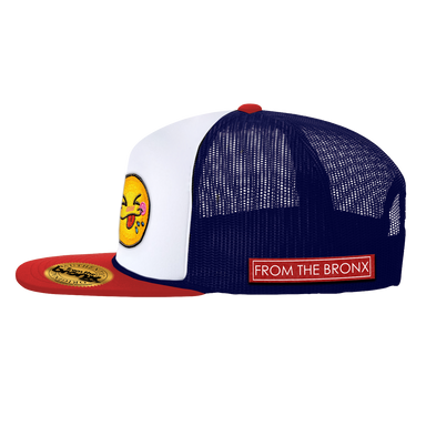 Bronx Cheer Red, White & Blue Trucker Hat Youth Size Side