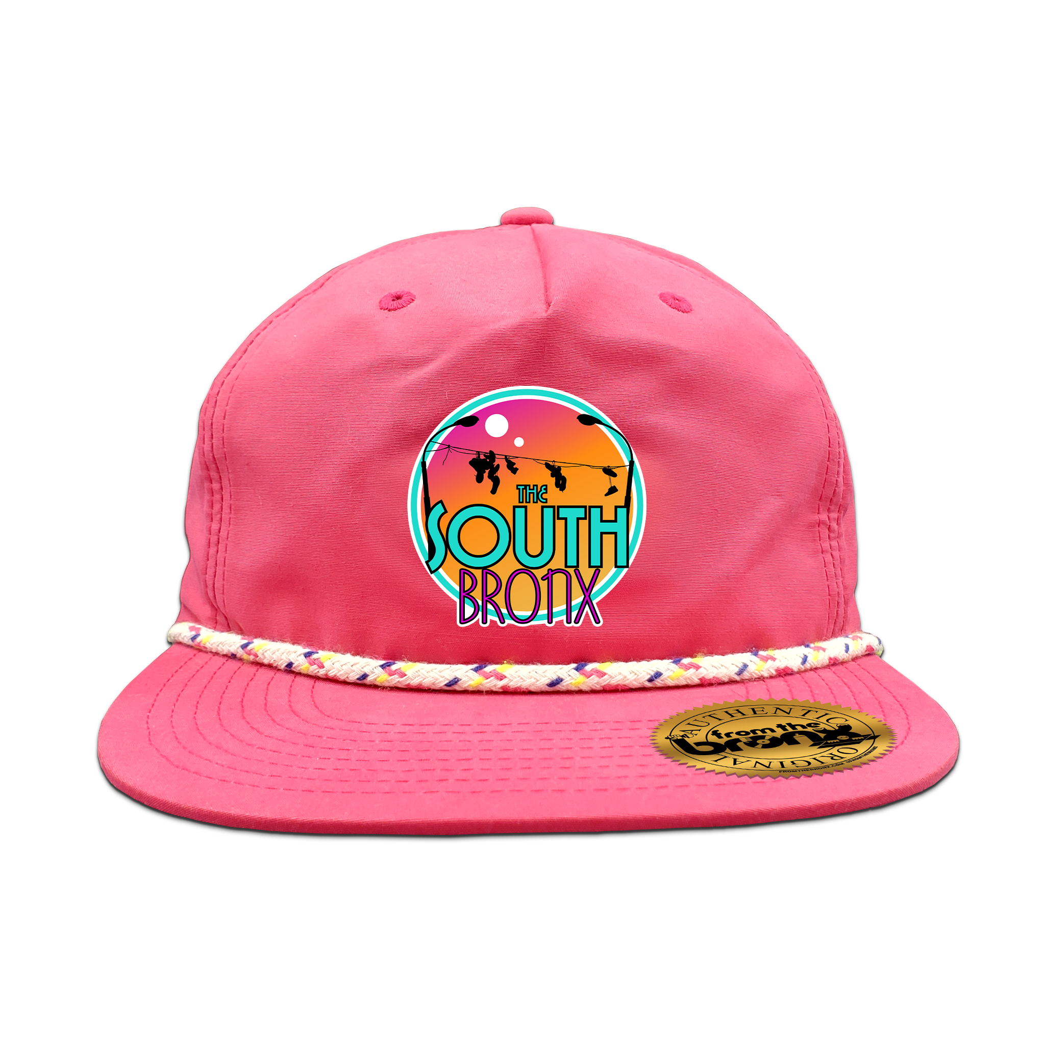 South Bronx Vacation Pink Granddad Hat Front