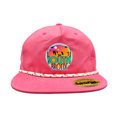 South Bronx Vacation Pink Granddad Hat Front