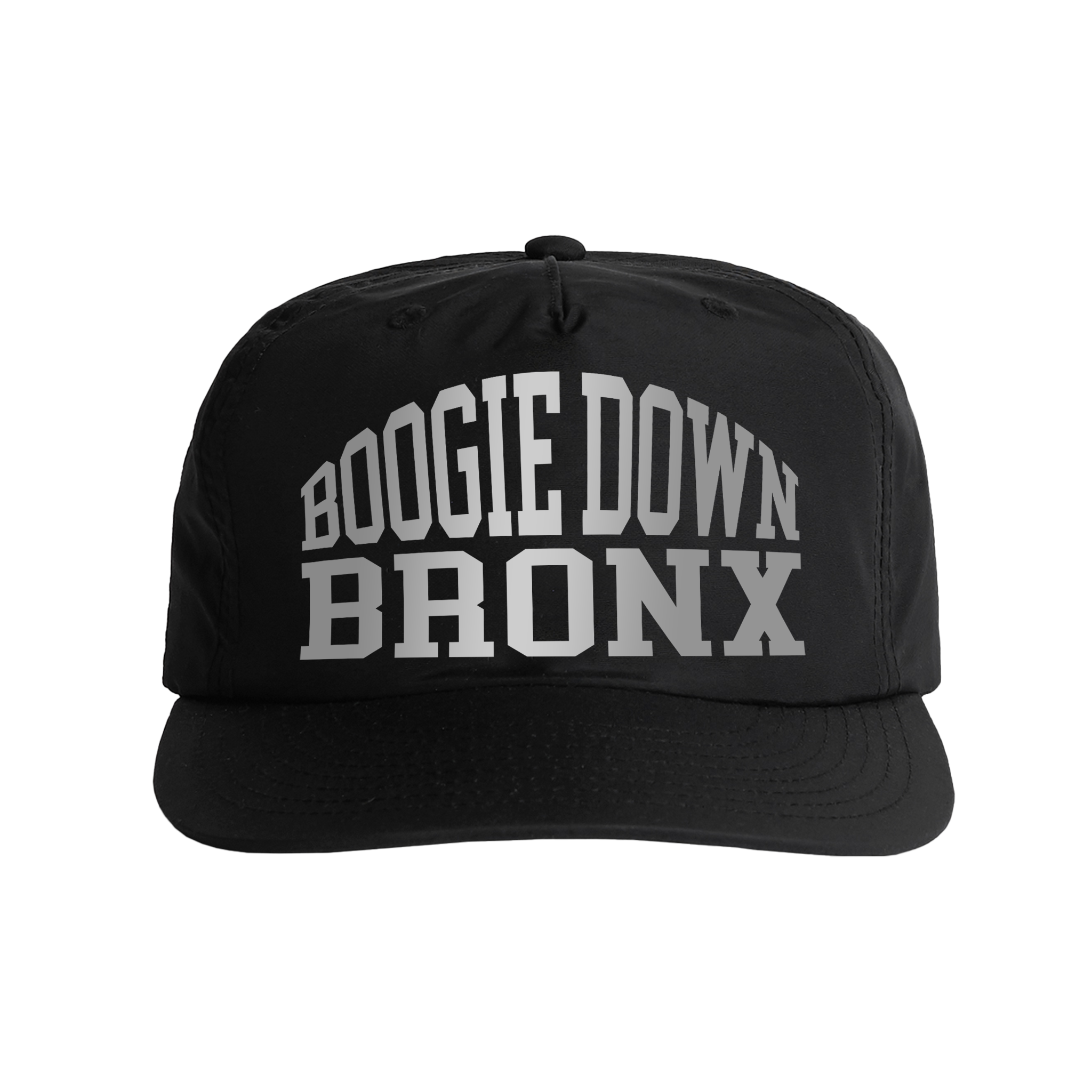 Boogie Down Bronx Reflective Surf Cap in Black Front