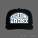 Boogie Down Bronx Reflective Surf Cap in Black Front with Simulated Reflection