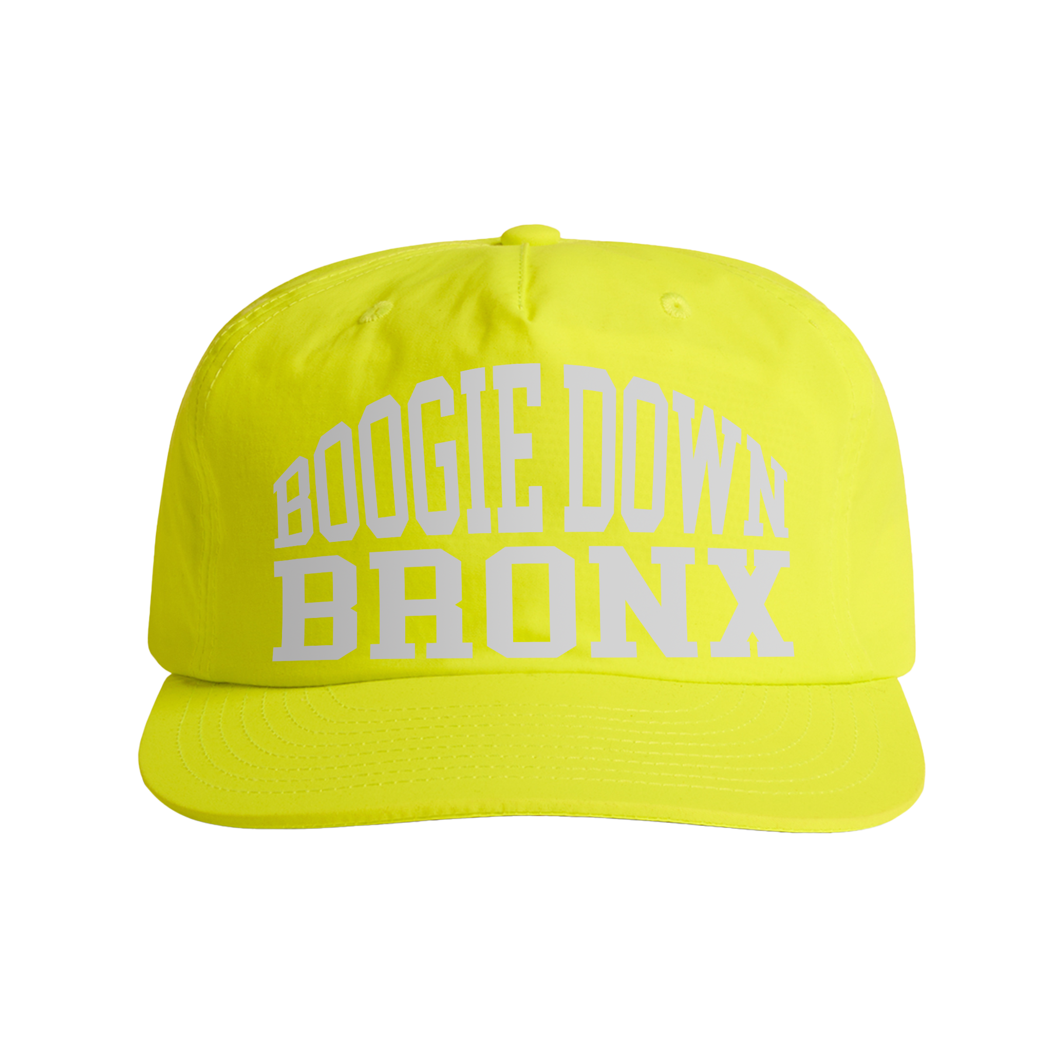 Boogie Down Bronx Reflective Surf Cap in Safety Yellow Front