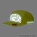 Boogie Down Bronx Reflective Safety Yellow Surf Cap with Simulated Reflection Side