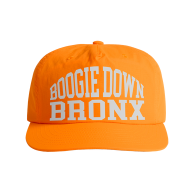 Boogie Down Bronx Reflective Surf Cap in Safety Orange Front