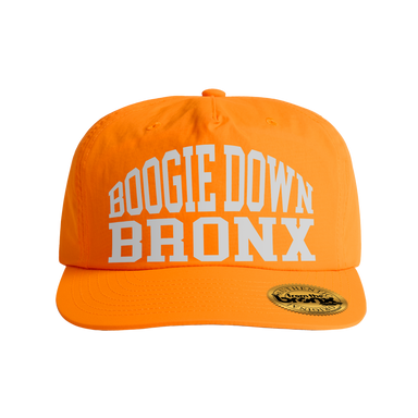 Boogie Down Bronx Reflective Safety Orange Surf Cap Front