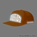 Boogie Down Bronx Reflective Surf Cap in Safety Orange Side with Simulated Reflection
