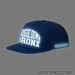 Boogie Down Bronx Reflective Surf Cap in Royal Blue Side with Simulated Reflection