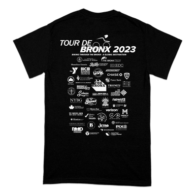 Tour De Bronx 2023 Commemorative T-Shirt Back