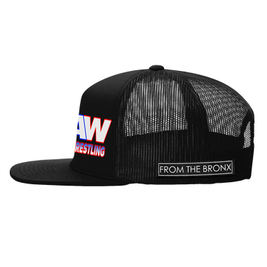 We Are Wrestling Trucker Hat Black Side