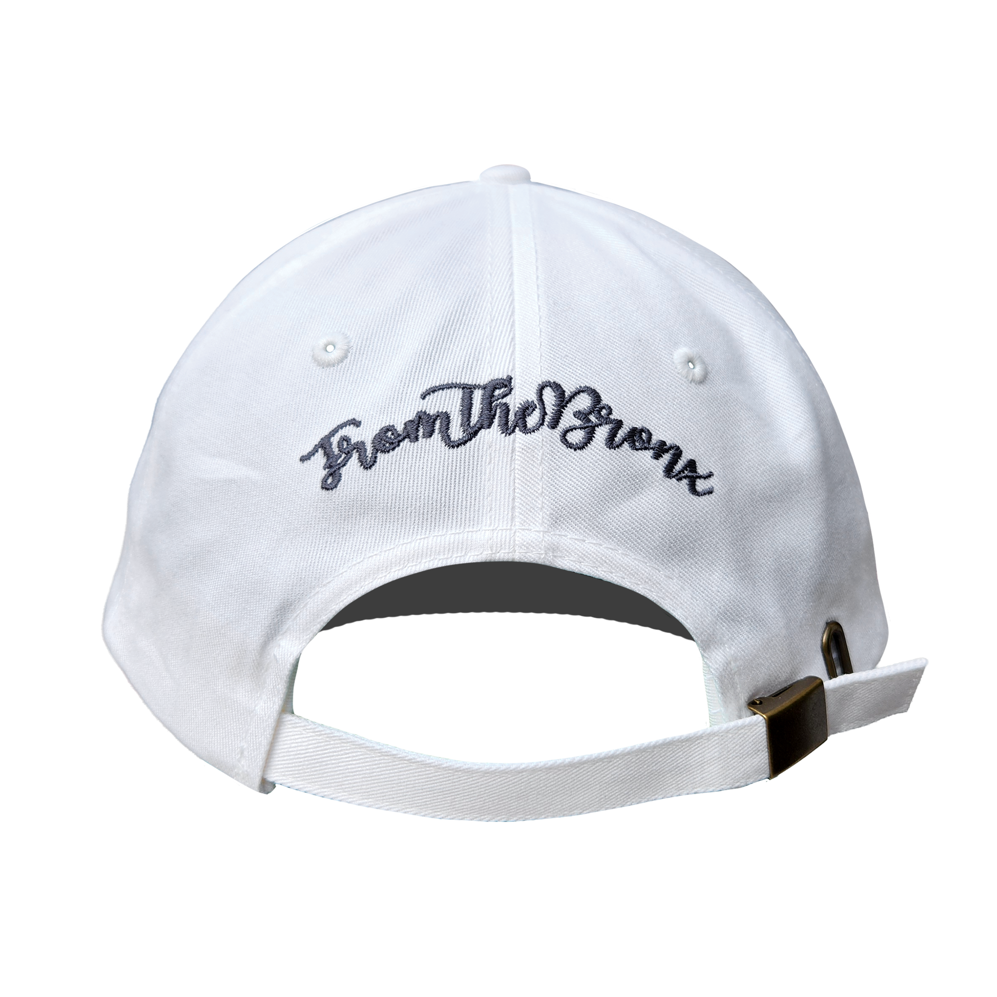 BX Wave White Dad Hat (Asphalt Logo) Back