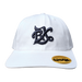 BX Wave White Dad Hat (Asphalt Logo) Front