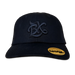 BX Wave Black Dad Hat (Black Logo) Front